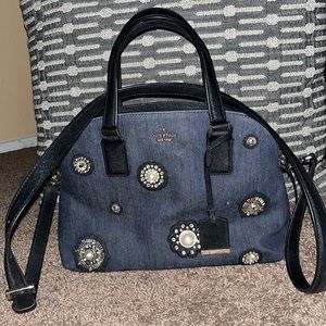 Kate Spade Denim fabric purse